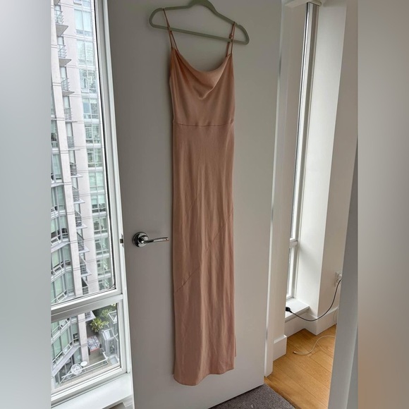 Park & Fifth Belmont dress - pink cowl neck satin - Picture 4 of 4